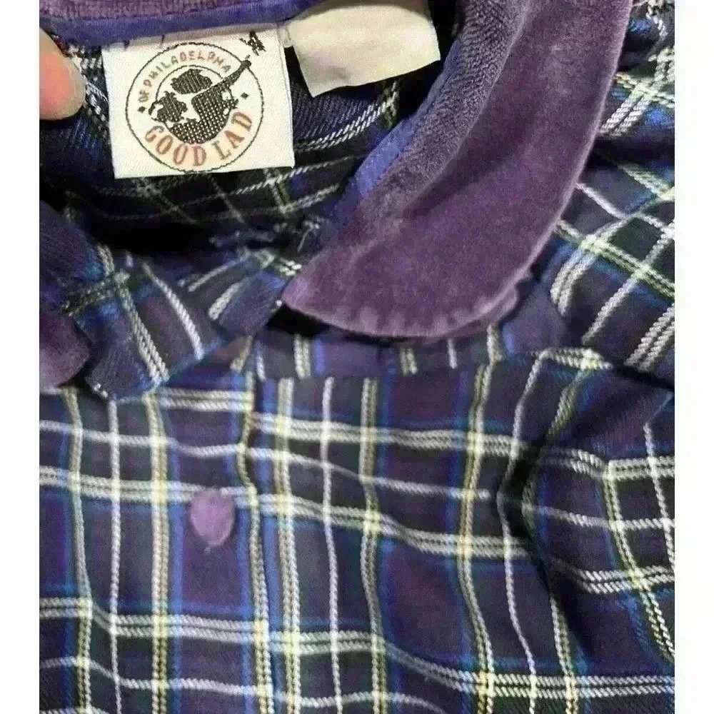 Vintage Good Lad of Philadelphia Toddler Girl Dress Button Up Purple Plaid Size? - Picture 5 of 5